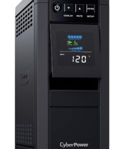 CyberPower CP850PFCLCD PFC Sinewave UPS Battery Backup and Surge Protector, 850VA/510W, 10 Outlets, AVR, Mini-Tower; UL Certified