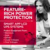 CyberPower OR1500LCDRT2U Smart App LCD UPS System, 1500VA/900W, 8 Outlets, AVR, 2U Rack/Tower