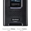 CyberPower PR1500LCD Smart App Sinewave UPS System, 1500VA/1500W, 8 Outlets, AVR, Mini-Tower