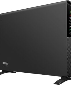 DeLonghi Convection Panel Heater, Full Room Quiet 1500W, portable electric heater is freestanding/easily wall mounted. Energy Saving, quick heat distribution, timer, asphalt gray, HCX9115E
