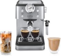 De’Longhi EM450M Classic Espresso Machine with Milk Frother, 15-Bar Pump & Temperature Control - Barista Coffee Maker Kit