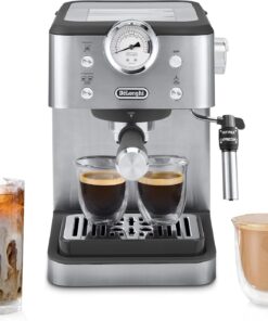 De’Longhi EM450M Classic Espresso Machine with Milk Frother, 15-Bar Pump & Temperature Control - Barista Coffee Maker Kit
