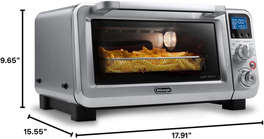 De'Longhi EO141164M Digital Air Fry Convection Toaster Oven 14L Stainless Steel, Air Fry Oven, 9-in-1 1 De'Longhi EO141164M Digital Air Fry Convection Toaster Oven 14L Stainless Steel, Air Fry Oven, 9-in-1