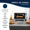 De'Longhi EO241264M 10-in-1 Digital Air Fryer, 24L, True Convection Toaster Oven with Internal Light, Stainless Steel