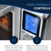 De'Longhi EO241264M 10-in-1 Digital Air Fryer, 24L, True Convection Toaster Oven with Internal Light, Stainless Steel
