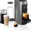 De'Longhi Nespresso Vertuo Plus Coffee and Espresso Maker by De'Longhi, Grey with Aeroccino Milk Frother