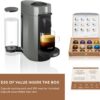 De'Longhi Nespresso Vertuo Plus Coffee and Espresso Maker by De'Longhi, Grey with Aeroccino Milk Frother