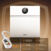 Dreo Smart Wall Heater, IP24 Electric Space Heater with ALCI Plug for Indoor Use, 30° Oscillation, Adjustable Thermostat, Remote Control, Works with Alexa, 24H Timer, Easy-mounted Heater for Bathroom