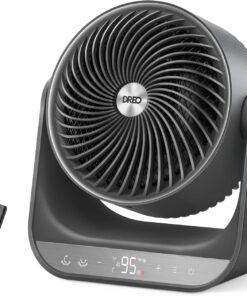 Dreo Whole Room Heater 714, 60° Vertical & 90° Horizontal 3D Oscillating Heating, 12 ft/s Long-Range Circulator, 3 Heat & 3 Fan Settings, Space Heaters for Indoor Use, Bedroom, Office, Grey