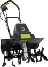 Earthwise Power Tools by ALM TC70018EW 14-Amp 18-Inch Electric Garden Tiller Cultivator, Fixed Tines, Black