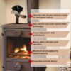 Ecofan AirMax Heat Powered Stove Fan - Powerful Classic Design, Exceptional Performance, Perfect for Wood Stoves, 175 CFM - Circulates Warm Air Efficiently & Reduces Fuel Cost