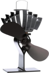 Ecofan UltrAir Heat Powered Stove Fan - Powerful Classic Design, High Performance, Perfect for Wood Stoves, 125 CFM - Circulates Warm Air Efficiently & Reduces Fuel Cost