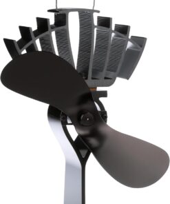 Ecofan UltrAir Heat Powered Stove Fan - Powerful Classic Design, High Performance, Perfect for Wood Stoves, 125 CFM - Circulates Warm Air Efficiently & Reduces Fuel Cost