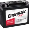 Energizer TX24HL AGM Motorcycle and ATV 12V Battery, 350 Cold Cranking Amps and 21 Ahr, Replaces YTX24HL-BS and others, Black