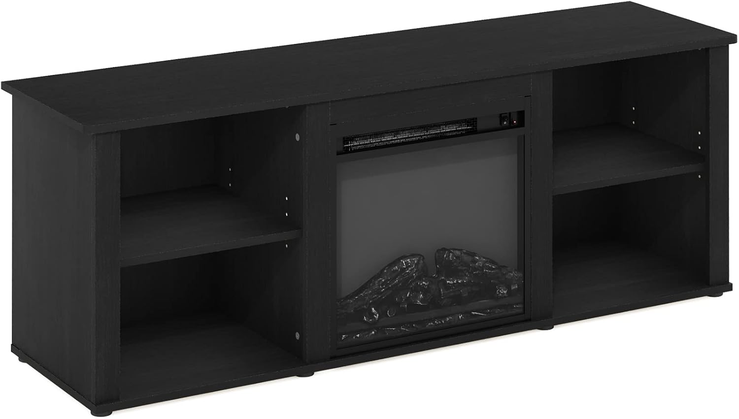 Furinno Classic 60 Inch TV Stand with Fireplace, Americano0 Furinno Classic 60 Inch TV Stand with Fireplace, Americano