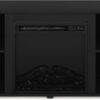 Furinno Jensen Entertainment Center Stand with Fireplace for TV up to 55 Inch, Americano, Corded Electric, Adjustable