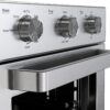 GE G9OAABSSPSS Mechanical Air Fryer Toaster Oven + Accessory Set, Convection Toaster with 7 Cook Modes, Stainless Steel