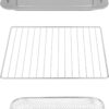 GE G9OAABSSPSS Mechanical Air Fryer Toaster Oven + Accessory Set, Convection Toaster with 7 Cook Modes, Stainless Steel