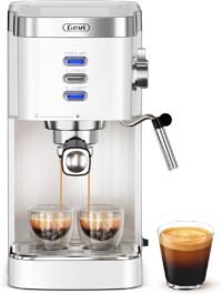 Gevi 9140 20 Bar Professional Espresso Machine for Home, Compact with Milk Frothing Steam Wand