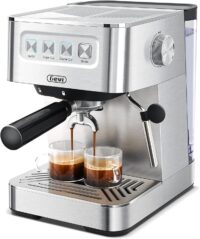 Gevi ECM-8503UL Espresso Machine with Milk Frother, 20 Bar Espresso Maker for Home with Stainless Steel Exterior