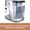 Gevi ECM-8503UL Espresso Machine with Milk Frother, 20 Bar Espresso Maker for Home with Stainless Steel Exterior