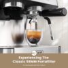 Gevi ECMI0-SS0A1 Espresso Machine with Grinder & Milk Frother, 20 Bar Professional Coffee Maker for Home