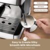 Gevi ECMI0-SS0A1 Espresso Machine with Grinder & Milk Frother, 20 Bar Professional Coffee Maker for Home