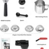 Gevi ECMI0-SS0A1 Espresso Machine with Grinder & Milk Frother, 20 Bar Professional Coffee Maker for Home