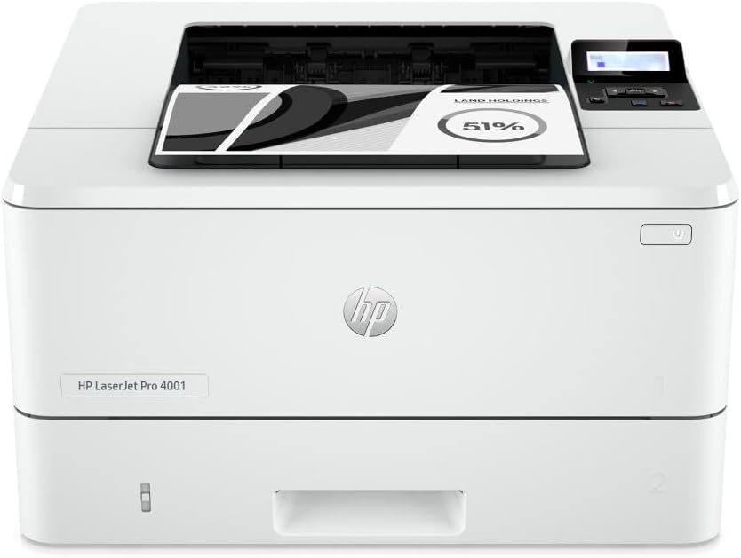 HP LaserJet Pro 4001dw Wireless Black & White Printer, Best-for-Office (2Z601F) HP LaserJet Pro 4001dw Wireless Black & White Printer, Best-for-Office (2Z601F)