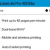HP LaserJet Pro 4001dw Wireless Black & White Printer, Best-for-Office (2Z601F) HP LaserJet Pro 4001dw Wireless Black & White Printer, Best-for-Office (2Z601F)