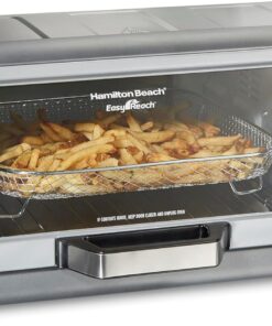 Hamilton Beach 31523G Air Fryer Toaster Oven Combo with Large Capacity, Fits 6 Slices or 12” Pizza, Stainless Steel