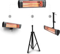 Heat Storm Tradesman 1500 Watt Infrared Heater Tripod Combo, Remote (HS-1500-OTR-TRI)