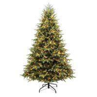 Holiday Living 7.5-ft Parque Pre-lit Artificial Christmas Tree with Color Changing LED Lights