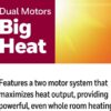 Honeywell Digital Ceramic Tower Heater, 1500 Watt, Black – Oscillating Ceramic Heater – Space Heater with Two Heat Settings