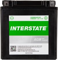 Interstate Batteries YIX30L-BS 12V 30Ah Powersports Battery 400CCA High-Performance AGM Rechargeable Replacement for Harley, Polaris, BMW Motorcycles, ATVs, UTVs, Snowmobiles (CITX30L-BS)