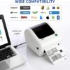 JADENS Bluetooth Thermal Shipping Label Printer - High Speed 4x6 Wireless Label Maker Machine, Support PC, Phone, USB for MAC, Compatible with Ebay, Amazon, Shopify, Etsy, USPS Barcode, Mailing