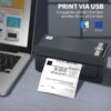 JADENS Bluetooth Thermal Shipping Label Printer – Wireless 4x6 Shipping Label Printer, Compatible with Android, iPhone, Windows & Mac, Widely Used for Ebay, Amazon, Shopify, Etsy, USPS