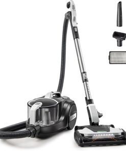 Kenmore DC5070.01 Upgrade 500 Series Bagless Canister Vacuum with Hair Eliminator Brushroll，2-Motor Cyclonic Technology, HEPA Filtration & 24' Auto Cord Rewind for Pet, Carpets, Hard Floors, Stairs