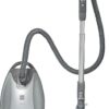 Kenmore Elite 21814 Pet Friendly CrossOver Lightweight Bagged HEPA Canister Vacuum with Pet PowerMate, Extended Telescoping Wand, Retractable Cord, 2 Floor Nozzles, and 4 Cleaning Tools-Silver/Gray