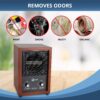 Mammoth Ion and Ozone Generator 3000 mg/hour, Adjustable up to 3,500 SqFt Ionizer & Deodorizer Ozone Odor Eliminator- Ozone Machine Wooden Design Ideal for Dust, Pollen, Pets & Smoke Smell