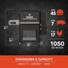 Masterbuilt® MB20041220 Gravity Series® 1050 Digital Charcoal Grill and Smoker with Digital Control, App Connectivity and 1,050 Cooking Square Inches in Black