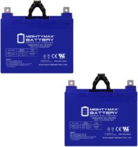 Mighty Max Battery ML35-12 GEL - 12 Volt 35 AH, GEL Type, Nut and Bolt (NB) Terminal, Rechargeable AGM Battery - 2 Pack