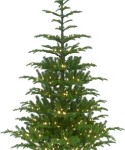 National Tree Company 'Feel Real' Pre-lit Artificial Christmas Tree, Includes Pre-strung White Lights and Stand, Norwegian Spruce - 7.5 ft