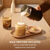 Nespresso Festive Vertuo Pop+ Deluxe Coffee and Espresso Maker by Breville with Milk Frother, Matte Black Gold Nespresso Festive Vertuo Pop+ Deluxe Coffee and Espresso Maker by Breville with Milk Frother, Matte Black Gold