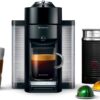 Nespresso Vertuo Coffee and Espresso Maker by De'Longhi, Piano Black with Aeroccino Milk Frother