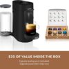 Nespresso Vertuo Plus Deluxe Coffee and Espresso Maker by De'Longhi, Matte Black with Aeroccino Milk Frother