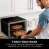 Ninja DT202BK Foodi 8-in-1 XL Pro Air Fry Oven, Large Countertop Convection and Digital Toaster Oven, 1800 Watts, Black, 12 in.
