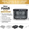 Ninja DT251 Foodi 10-in-1 Smart XL Air Fry Oven, Bake, Broil, Toast, Roast, Digital Toaster, Thermometer, Silver