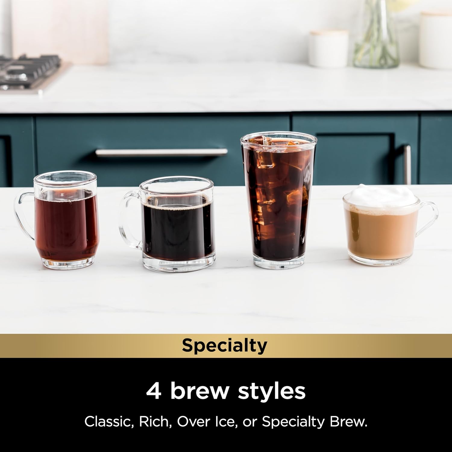 Ninja PB051ST Pod & Grounds Specialty Single-Serve Coffee Maker, K-Cup Pod Compatible, Brews Grounds, Stone 4 Ninja PB051ST Pod & Grounds Specialty Single-Serve Coffee Maker, K-Cup Pod Compatible, Brews Grounds, Stone