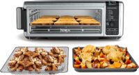 Ninja SP101 Digital Air Fry Countertop Oven, 8-in-1 Functionality, 1800W, Flip-Up Design, XL Capacity, Silver